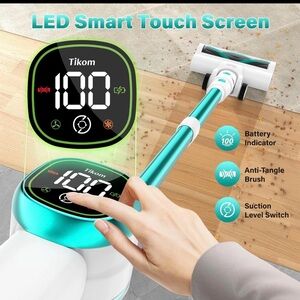 LED Smart Touch Vacuum Cleaner - Blue